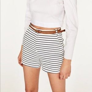 High Waisted Shorts + Gold Belt